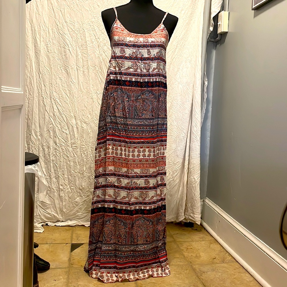 Hand made cotton maxi dress